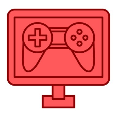 Video oyunu konsolu vektör illüstrasyon tasarımı