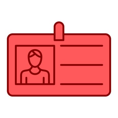 ID kart simgesi vektör illüstrasyonu