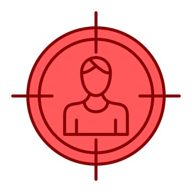 hedef simge vektör illüstrasyonu