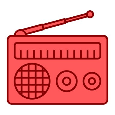 radyo simgesi vektör illüstrasyonu