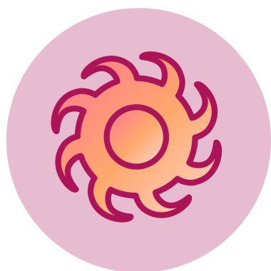 Kara delik simgesinin vektör illüstrasyonu