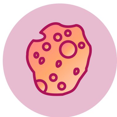 Bir gezegen simgesinin vektör illüstrasyonu