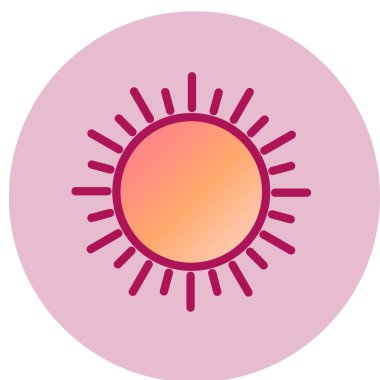 Güneş Simgesi Vektör illüstrasyonu