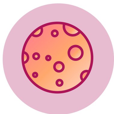 Pizza ikonu vektör illüstrasyonu