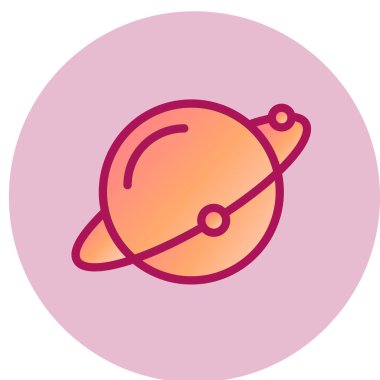 Uzay simgesi vektör illüstrasyonu