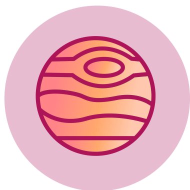 Gezegenin modern simgesinin vektör çizimi