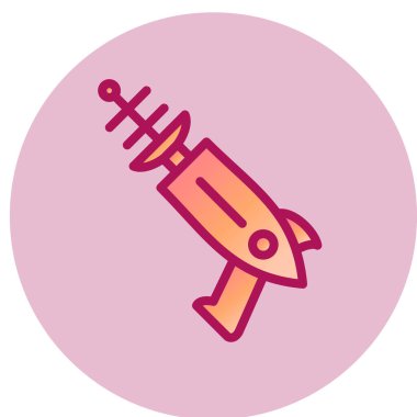 Modern b 'nin vektör çizimi roket simgesinden yoksun