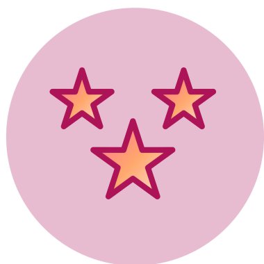 Yıldız simgesi vektör illüstrasyonu