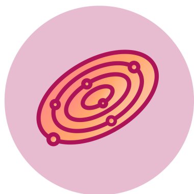 Modern b 'nin vektör illüstrasyonunda çember simgesi yok