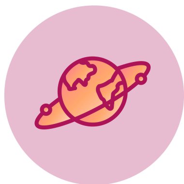 Dünya ikonu. vektör illüstrasyonu