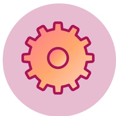 dişli simgesi vektör illüstrasyonu