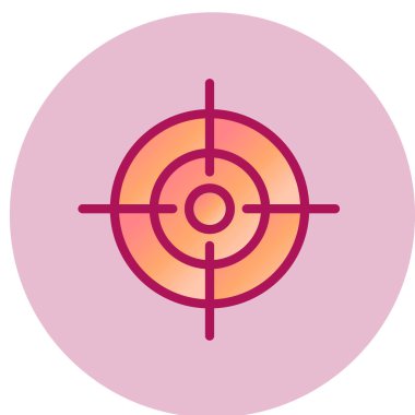 hedef simge vektör illüstrasyonu