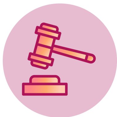 kanun simgesi vektör illüstrasyonu