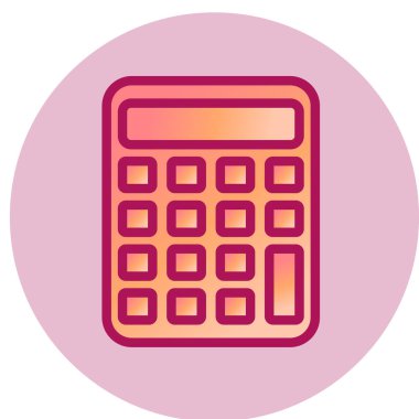 hesap makinesi simgesi vektör illüstrasyonu