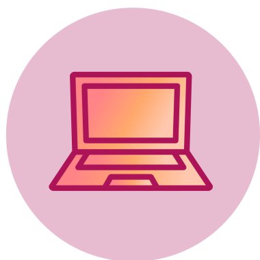 dizüstü bilgisayar kutsal kişilerin resmi. vektör çizim