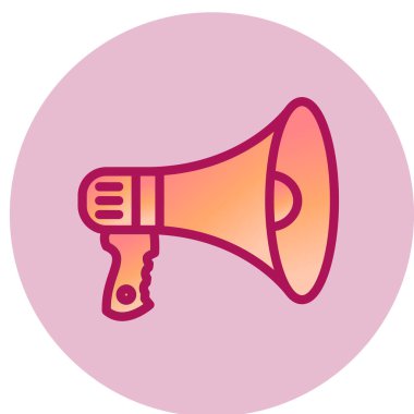 Hoparlör simgesinin vektör çizimi