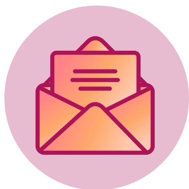 E- posta simgesi vektör illüstrasyonu