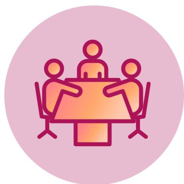 Buluşma simgesi, vektör illüstrasyonu