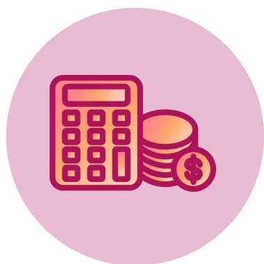 Bütçe simgesi. vektör çizim