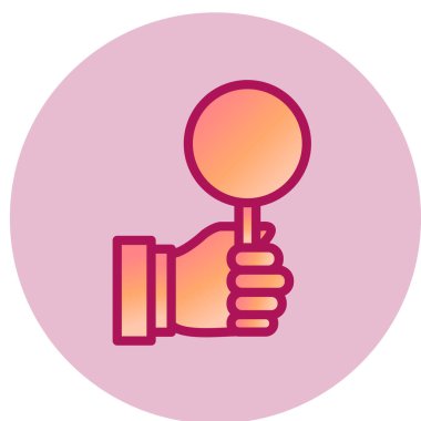 Teklif simgesi. Web için basit bir arama vektör sembolü çizimi