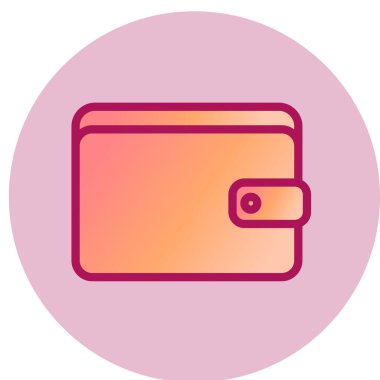 cüzdan ikonu vektör illüstrasyonu