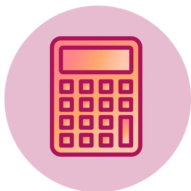 hesap makinesi simgesi vektör illüstrasyonu