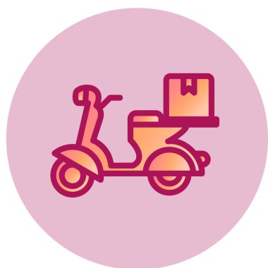 dağıtım servisi simgesi. vektör illüstrasyonu