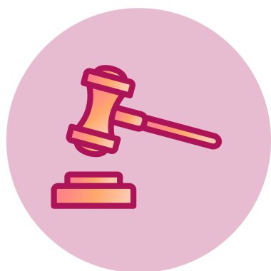 Açık artırma simge vektör çizim