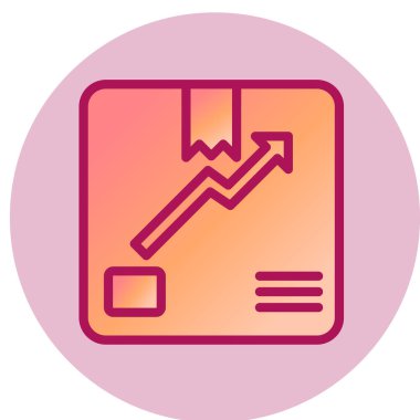 Trending Product ikon vektör illüstrasyonu