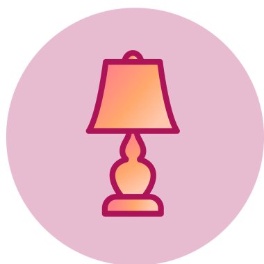 Modern masa lambasının vektör illüstrasyonu