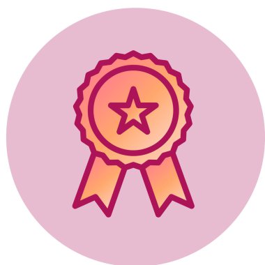 Rozet simge vektör çizim