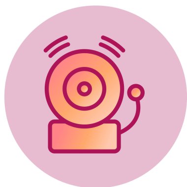 Buzzer simgesi vektör illüstrasyonu