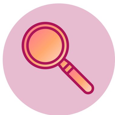 Büyüteç simgesi. vektör illüstrasyonu