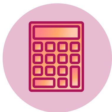 hesap makinesi simgesi vektör illüstrasyonu