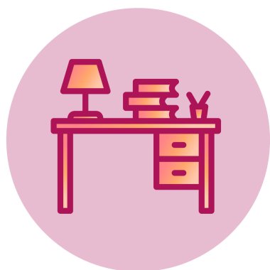 Tablo simgesi vektör illüstrasyonunu çalış