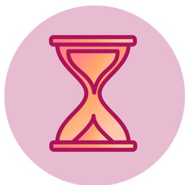 Kum saati simgesi. vektör illüstrasyonu