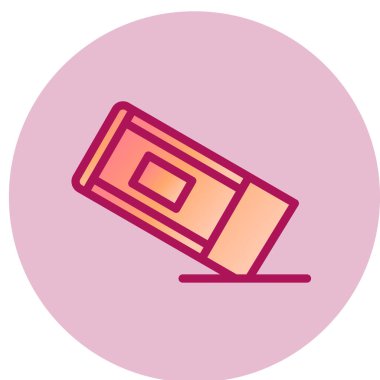 silgi simgesi vektör illüstrasyonu