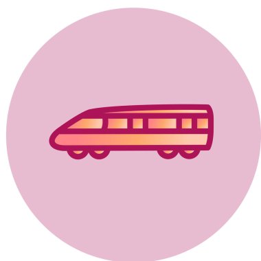 tren simgesi vektör illüstrasyonu