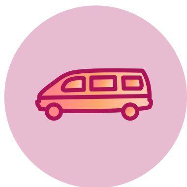 Van simge vektör çizim