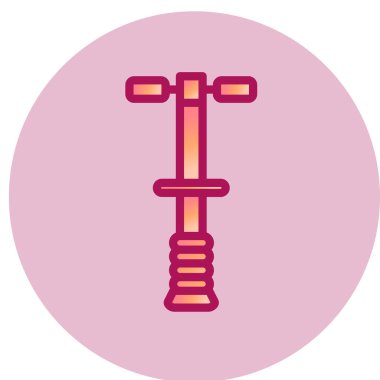 Pogo Çubuğu ikon vektör çizimi