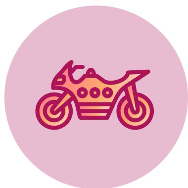 Ağır Bisiklet simgesi vektör illüstrasyonu