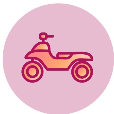 Atv simgesi vektör illüstrasyonu