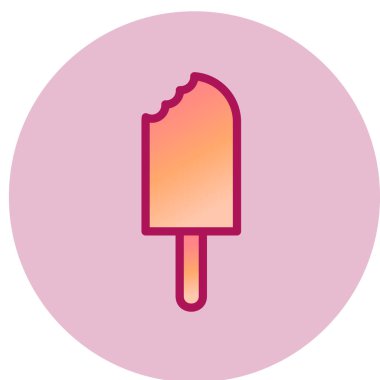 dondurma simgesi, vektör illüstrasyonu