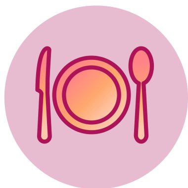 Çatal bıçak, vektör illüstrasyonu