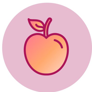 Kiraz simgesi, vektör illüstrasyonu