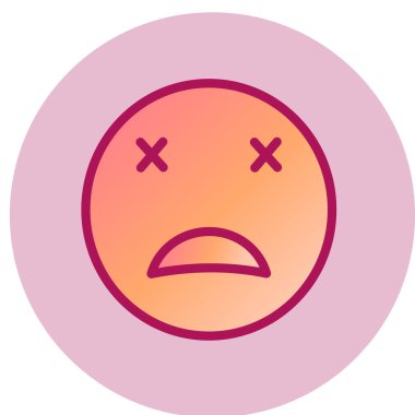 Ölü yüz simgesi, vektör çizimi