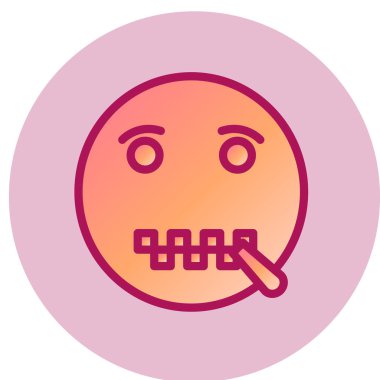 Sansürlenmiş simge, vektör illüstrasyonu