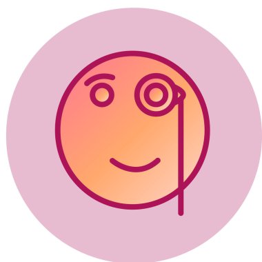 Gözlem simgesi, vektör illüstrasyonu