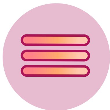 Menü Simgesi, Vektör illüstrasyonu