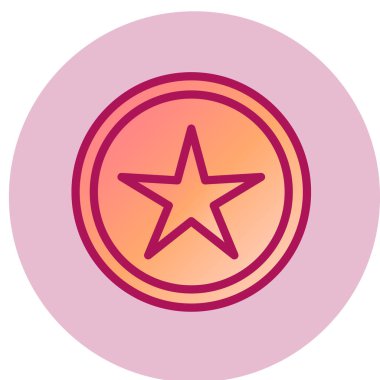 yıldız simgesi, vektör çizimi